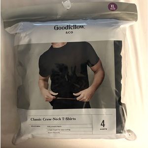 Men’s 4 pack XL black t-shirts